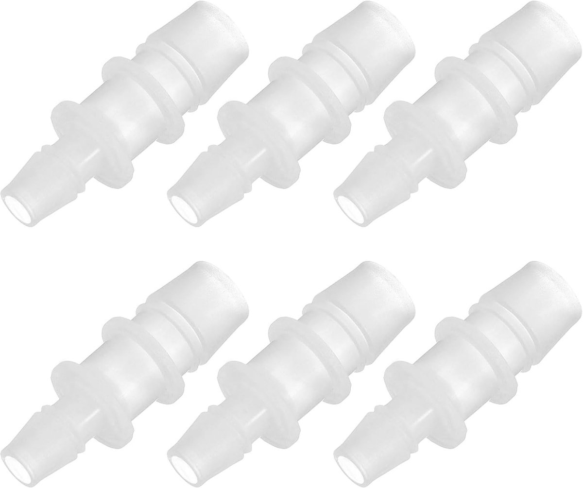1/3" tot 1/2" 6 stuks kunststof slangfittingen, verloopstuk buisschroefverbindingen, buisadapter Union connector joint kit voor lucht gas water systeem aquarium slangpomp