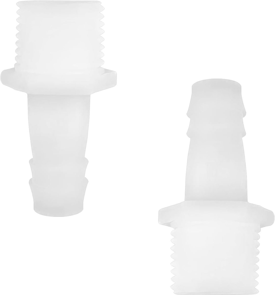 2 stuks plastic slangverloopstuk pagode pijpfittingen, 12 mm OD prikkeldraad buisconnector x G 1/2 buitendraad adapter connector, voor aquarium, luchtleiding