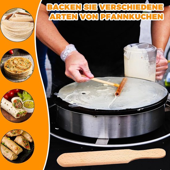 Pannenkoekenverdeler van beukenhout — afbeelding 4