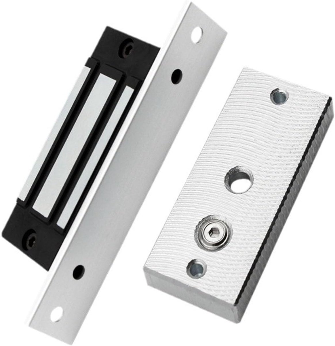 60 kg/135 lb ingebed elektromagnetisch slot, waterdicht, DC 12 V flush mount, magneetslot, elektrische deuropener met houder, NC-modus voor toegangscontrolesysteem, hout/metaal/kastdeuren