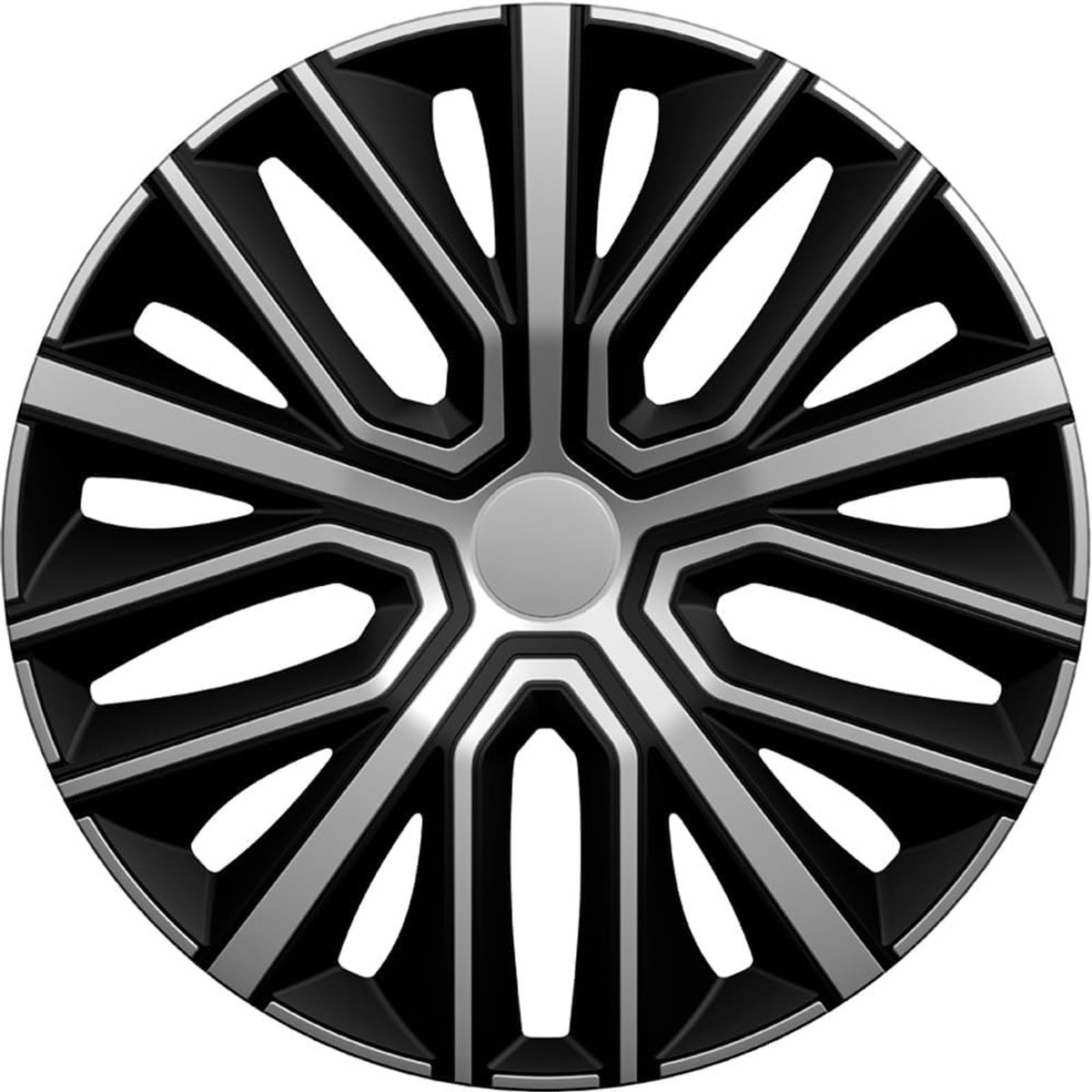 Wieldoppenset Sinus 15-inch zilver/zwart