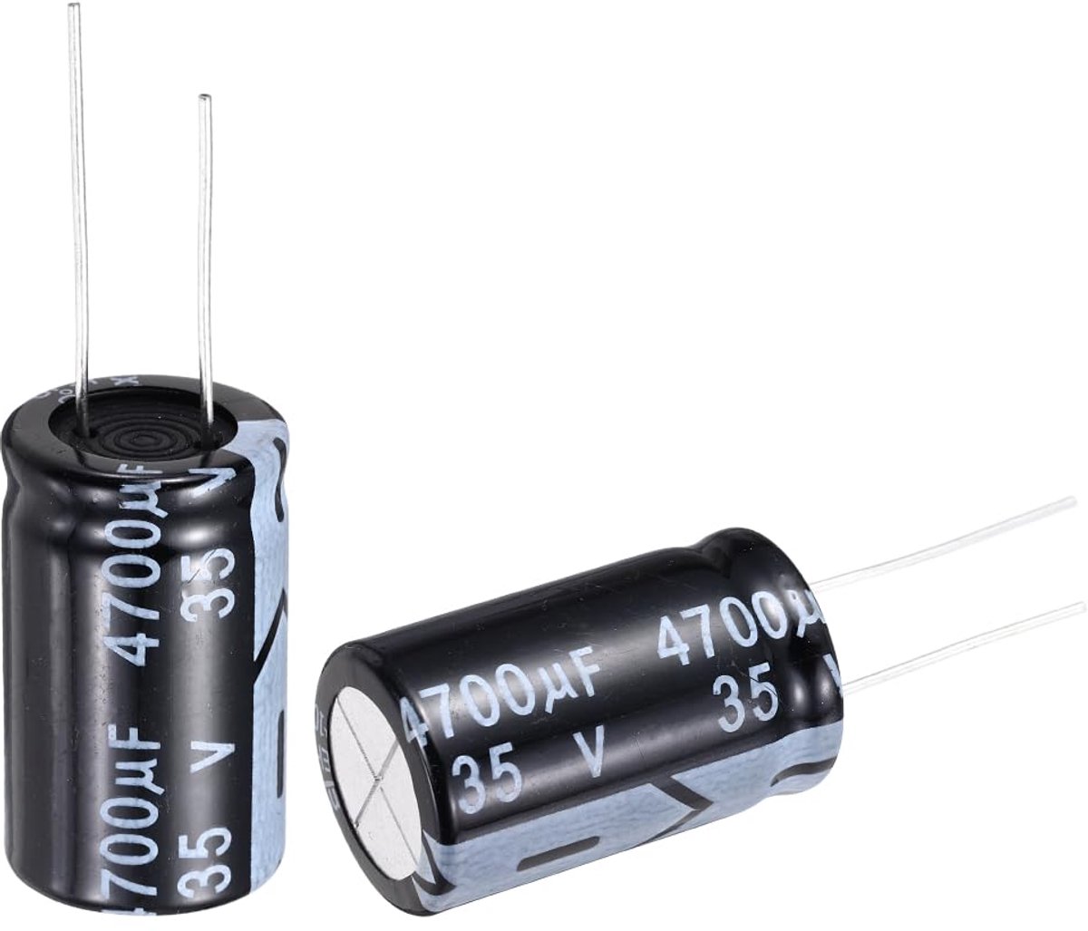 Elektrolytcondensator, 4700uF, 35 V, 18 x 32 mm, radiale aansluitingen, aluminium condensatoren voor tv's, LCD-monitor, VCD, 10 stuks