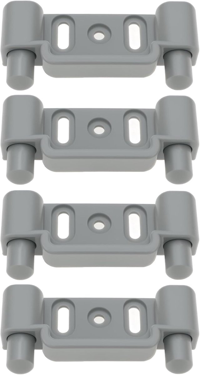 4-delige kastdeurlaat 53x11x25mm voor caravan en camper, compatibel met Swift en Sterling Grey