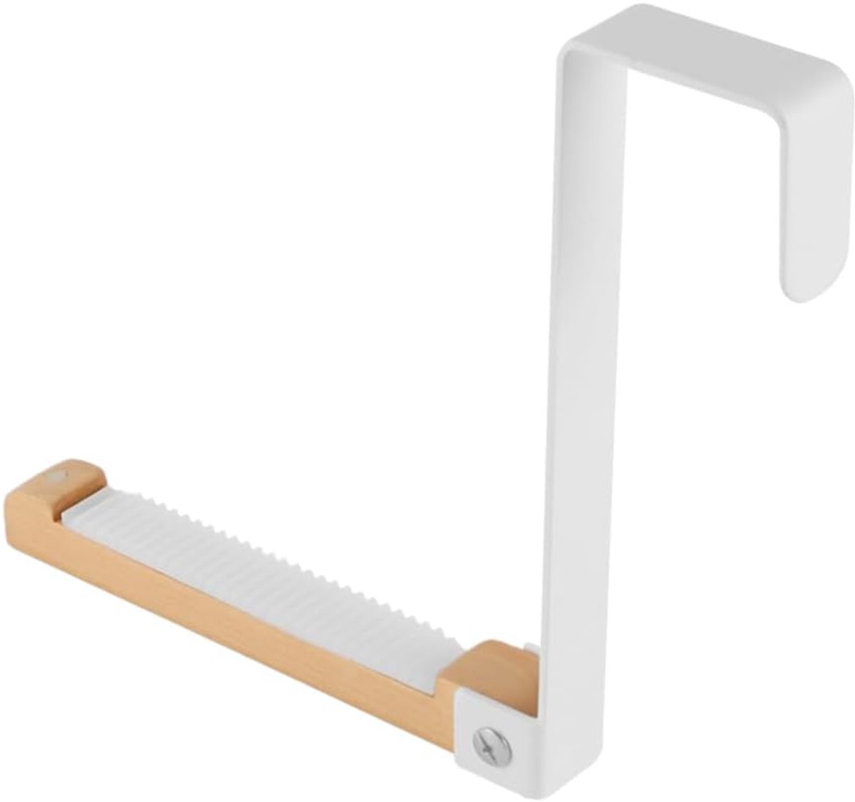 2 STUKS Over Deur Haken Hanger Wit Opvouwbare Over Deur Droogdeur Hangers voor het Ophangen van Kleding Jassen en Achter Badkamerdeuren