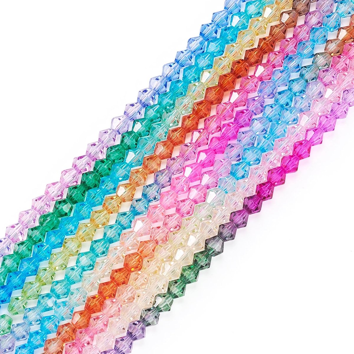 Kralen 6mm Gradiënt Kleur Bicone Kristal Kralen Diverse Craft Kraal voor Sieraden Maken Armband Ketting Oorbel