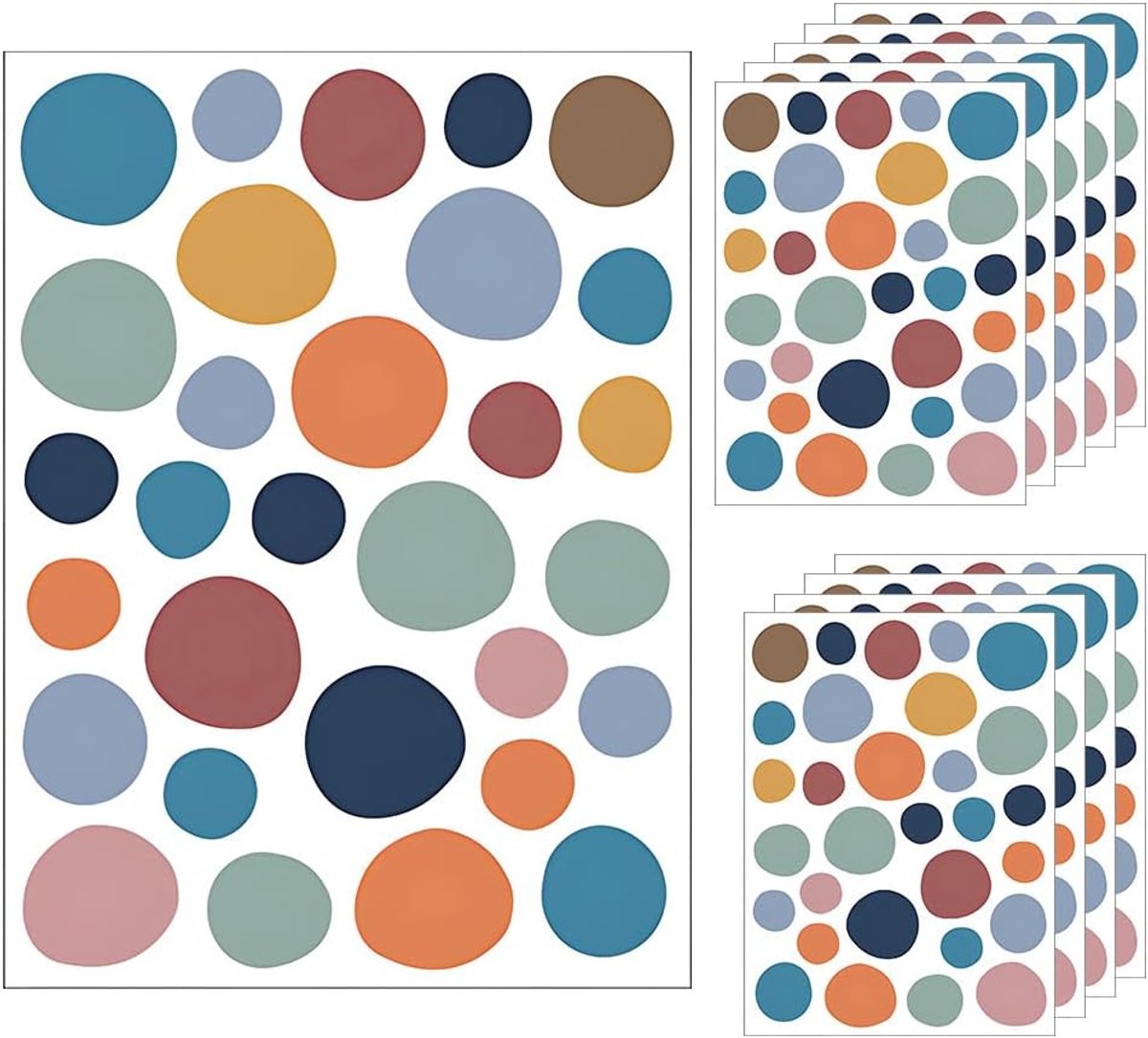 Muurstickers, voor Meubels, Slaapkamer | PVC, waterdicht, onregelmatige stippen, hecht goed, verwijderbaar, kleurvast, voor wanddecoratie of doe-het-zelf-decoratie