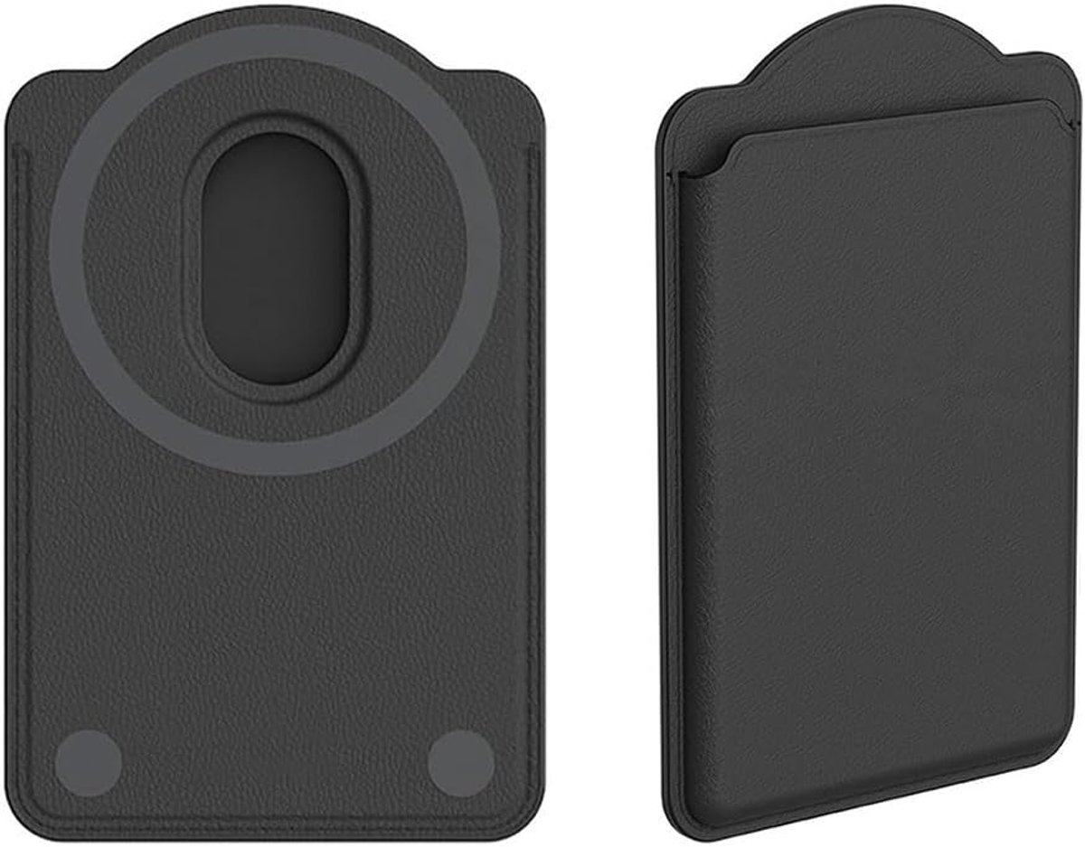 Sticker voor Smartphone Elegant en functioneel ontwerp Kaarthouder Telefoon Cover Magnetische Portemonnee Mobiele Telefoon voor Mannen en Vrouwen, Zwart, S, Minimalistisch
