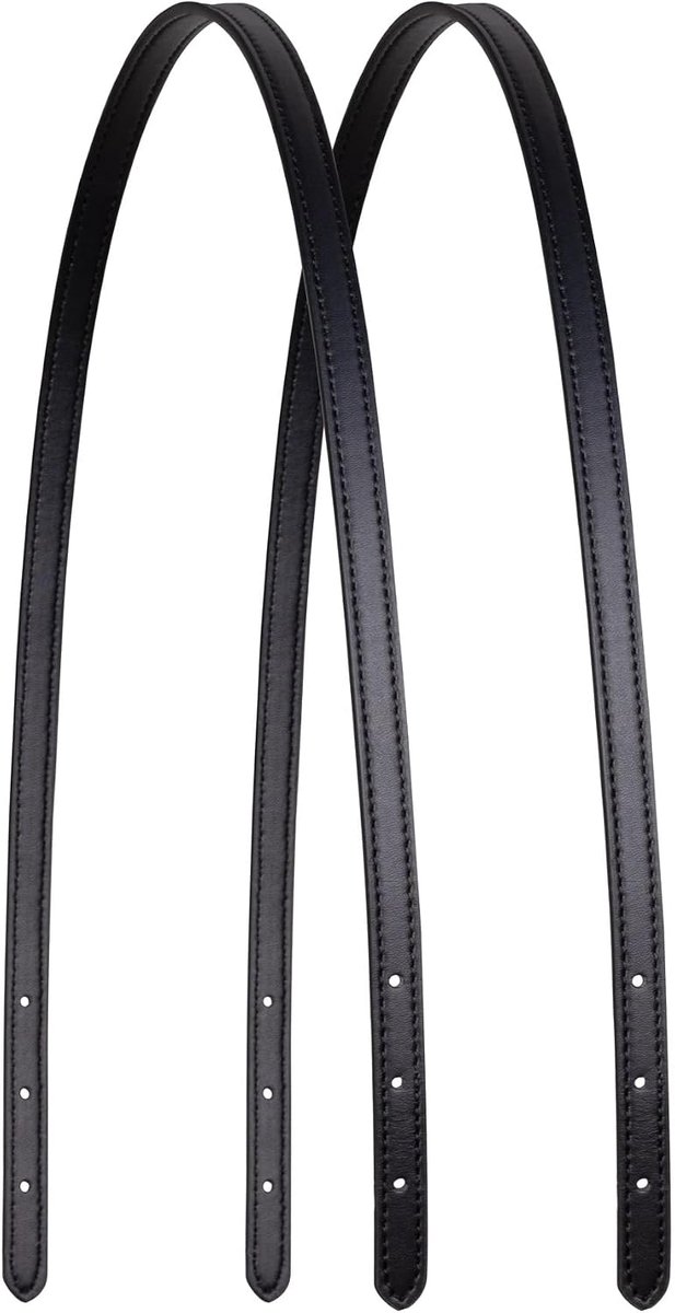 microvezel lederen tasriem vervanging tote tas handtas schoudergrepen 2 stuks, zwart, 1,8 cm