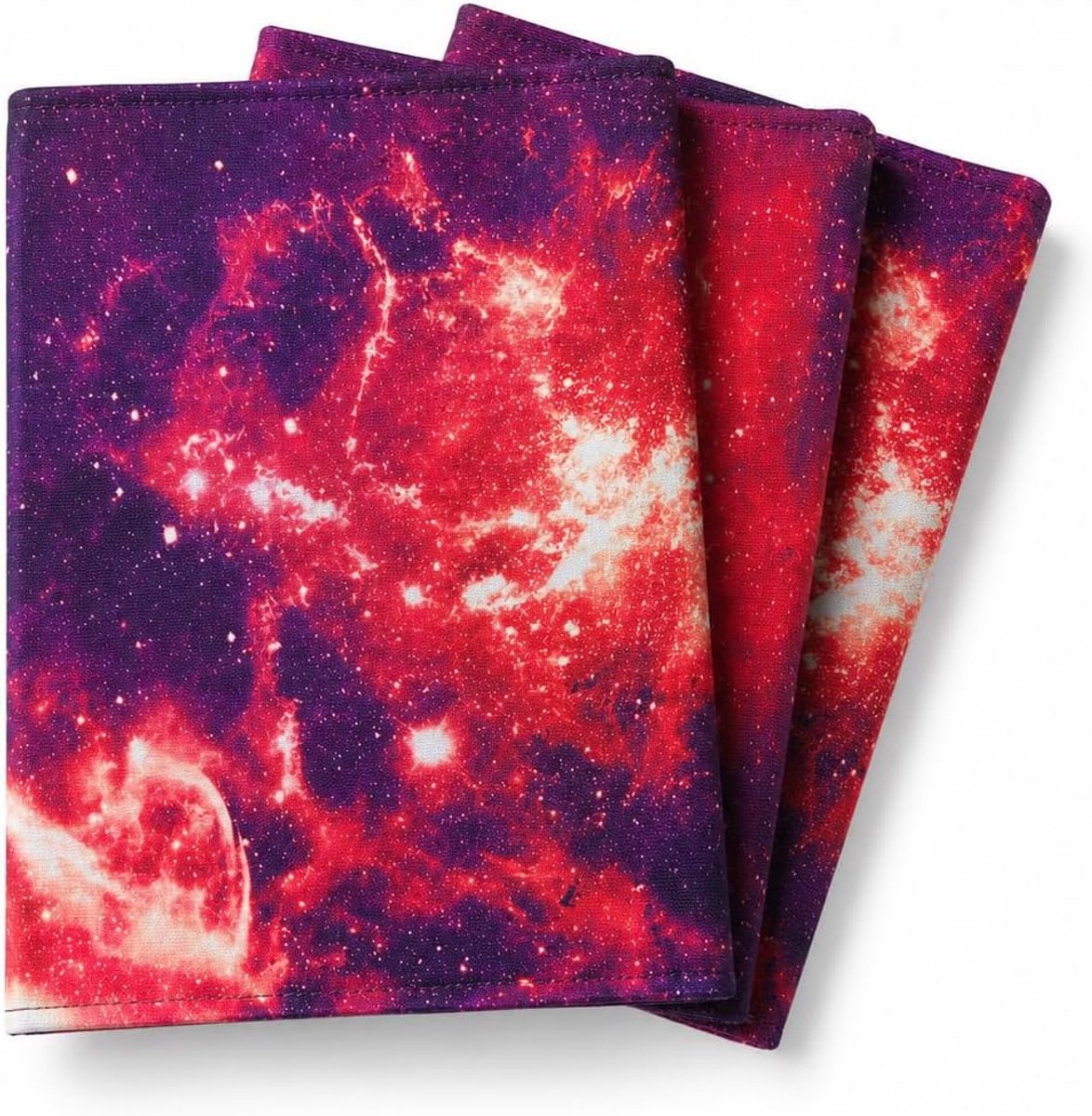 boekenkaft - A4-23x32 CM - Schoolartikelen - School - Boekenkaft - 3 stuks (Rood/zwart Ruimte, A4)