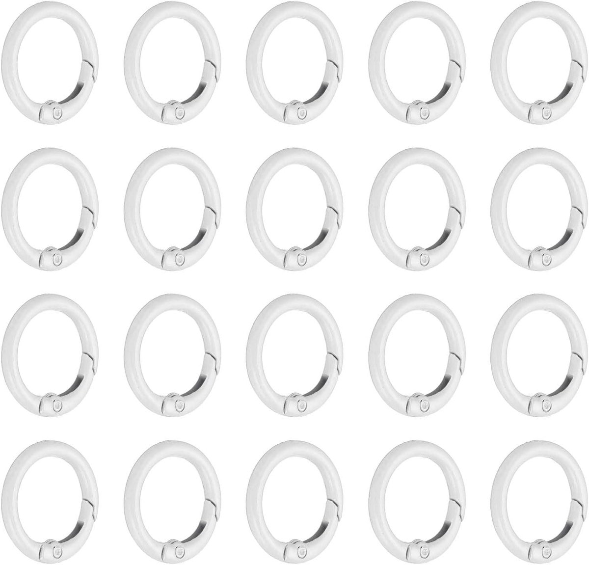 1 inch Spring O-ring, 50 stuks O-ring clip sleutelhanger clip portemonnee clips trigger gesp cirkel metalen bindmiddel snap rond voor handtassen riemen portemonnee schoudertas haak