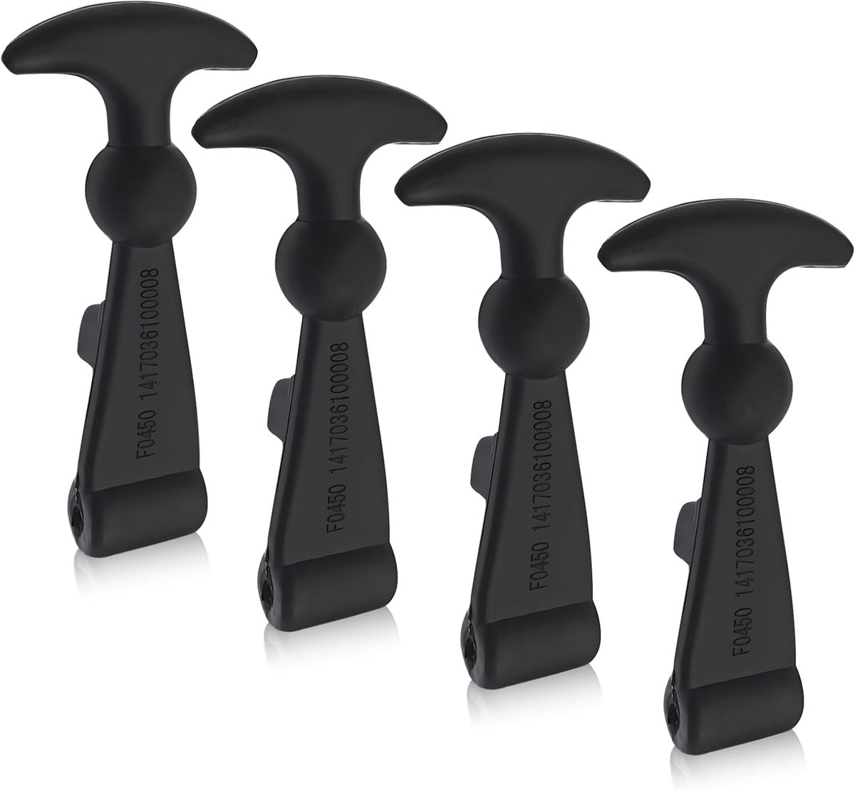4 stuks motorkaphouders, 126 mm motorkapvergrendeling T-greep rubber bevestiging motorkaphouder tractor trekvergrendelingen accessoires motorkaprubber voor gereedschapskisten voertuigmotoren