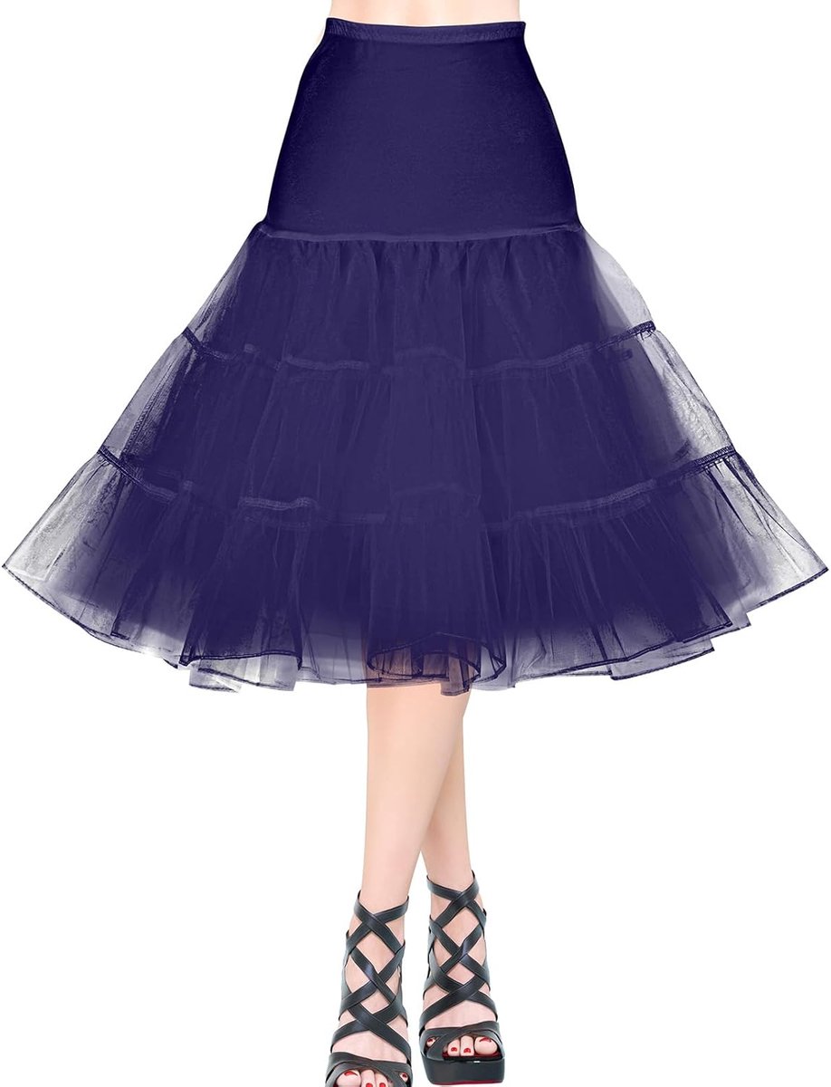 Petticoat, voor dames, vintage, retro, petticoat, 50 stuks, verschillende maten, onderrok met kant voor eindexamenbaljurk, bruidsjurk 1950, rockabilly