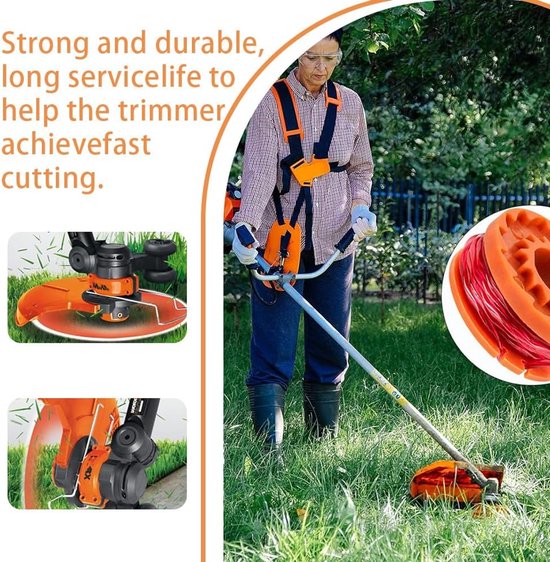 Spoelen voor sterke reserveringsdraden, diameter en spoelen, draad voor bosmaaier, compatibel met Worx, zoals WG150, WG151, WG151.5, WG152, WG153, WG154, WG155, WG155.5 — afbeelding 5