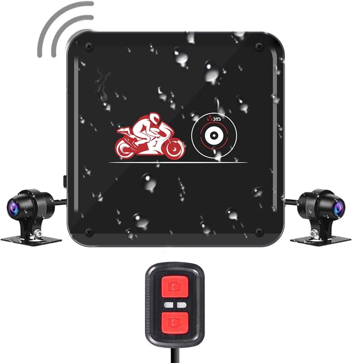 Motorfiets Rijdende Recorder Zonder Scherm Volledig Lichaam Waterdichte Dubbele 1080P Voor En Achter Met GPS Motorfiets Sport Anti-Collision Camera DVR Nachtzicht G Sensor Loop Opname