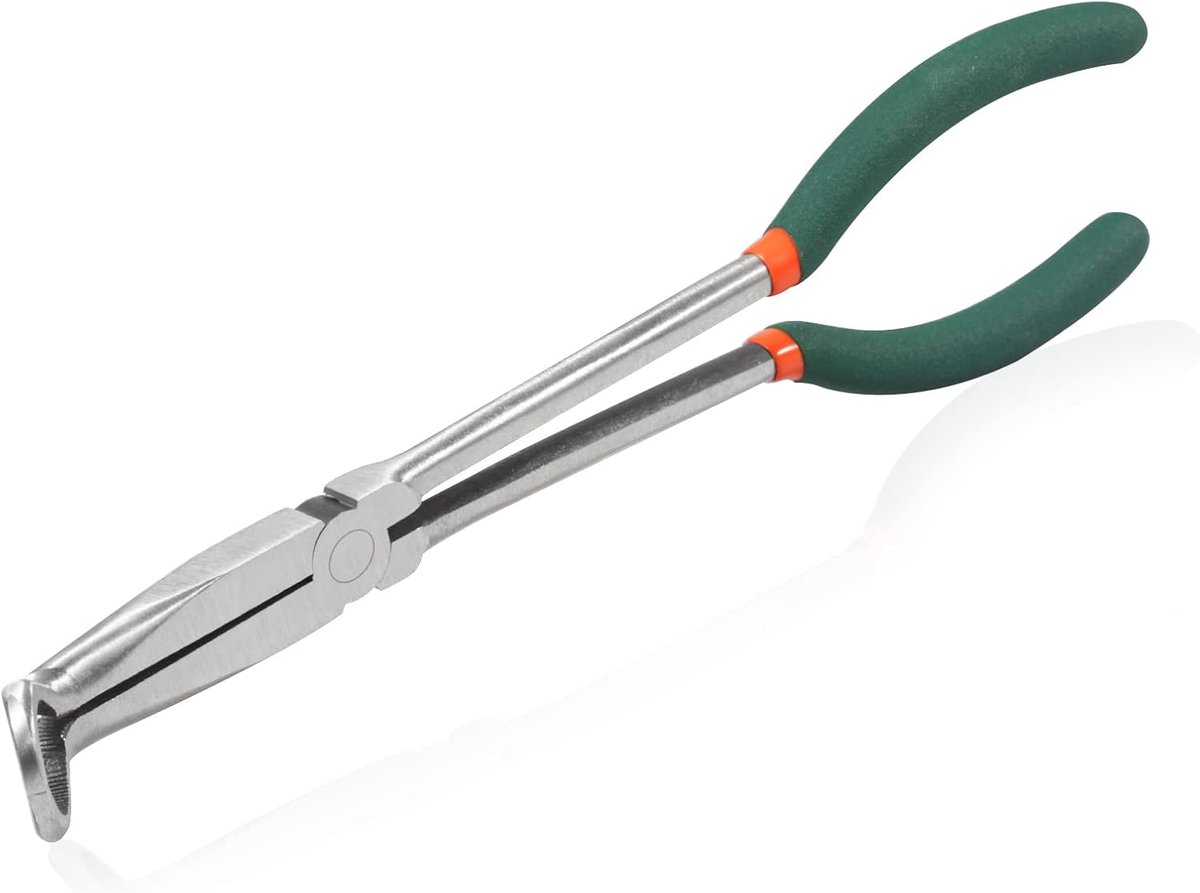 Lange Reach Slang Grip Tang 11 Inch Cirkel Tang Getande Kaken Ring Neus Tang Hoge Hefboomwerking Verminderen Inspanningen Antislip Handvat