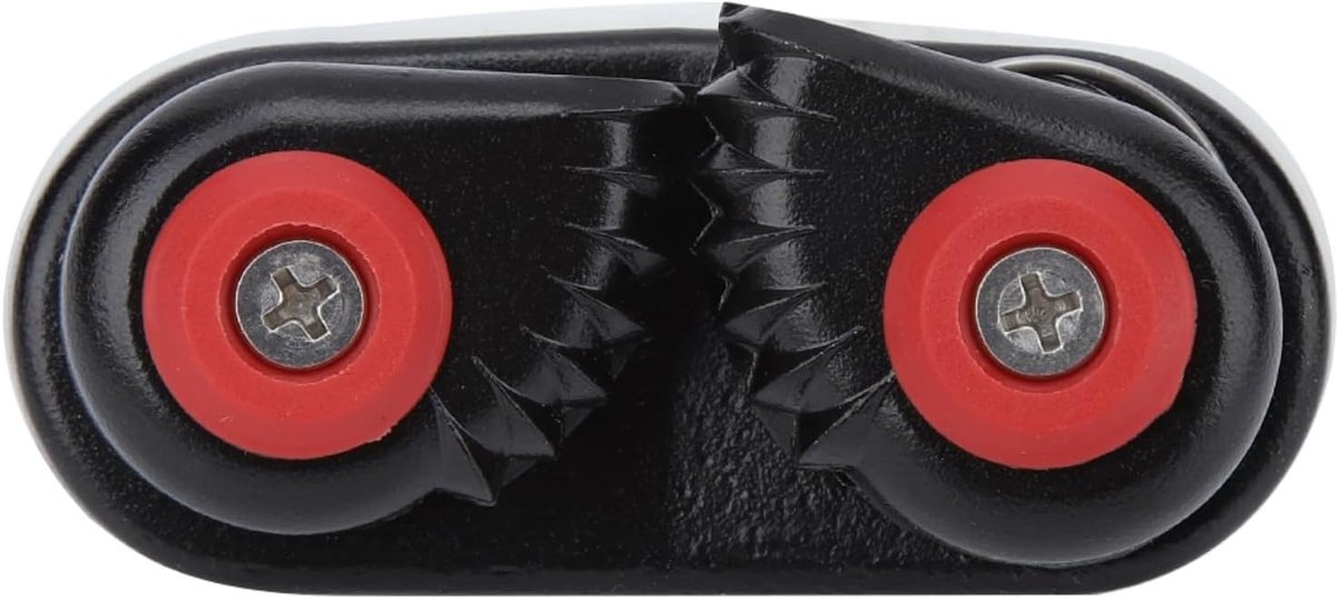 Cleat Zwart Aluminium Touw Gesp Houder Anker Cam Cleat Voor Kajak Jacht Boot Accessoire