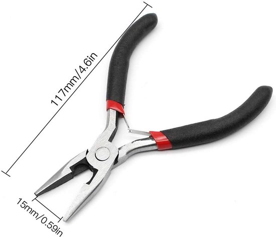Pliers Mini Needle Nose Pliers Jewellery Making tools Craft Pliers for Precision Work DIY Hobbies and Crafts — afbeelding 4