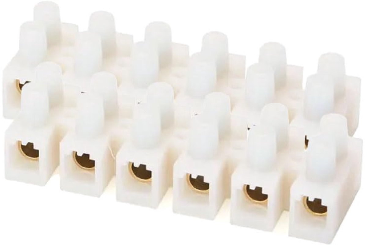 6-knops concave H-type klemblokken voor alle soorten bekabeling, verlichting, constructies en meer