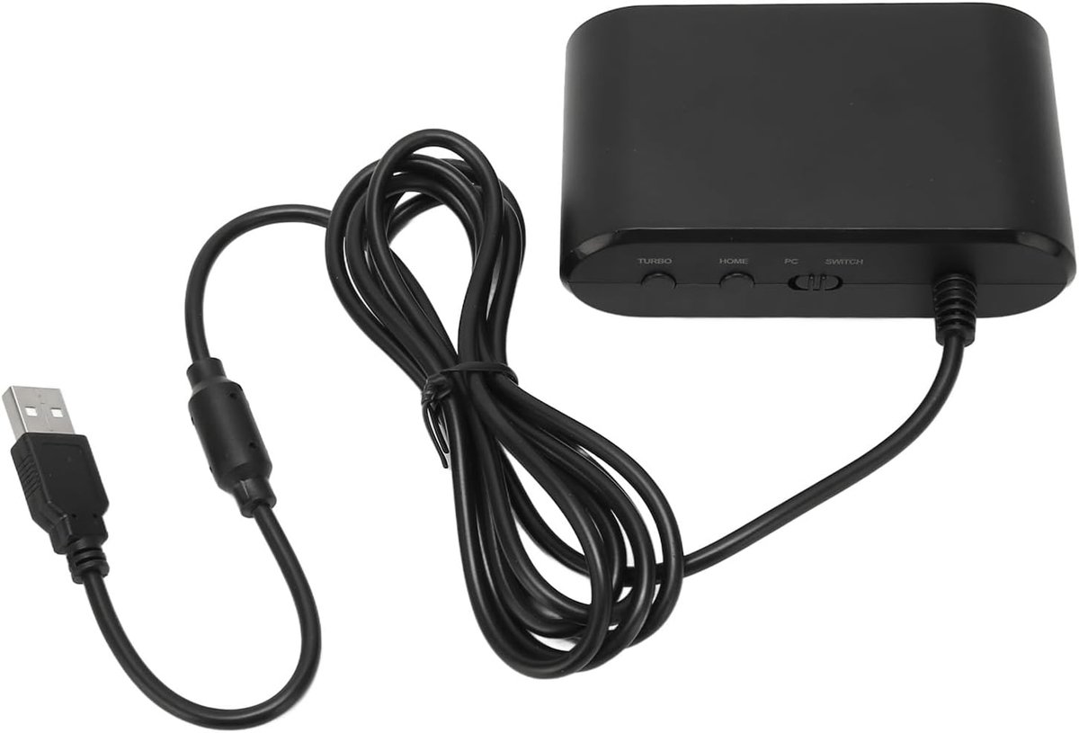 Controller Naar USB Adapter Converter Kabel, Game Controller Converter Multifunctioneel Ondersteunt HOME TURBO 2 in 1 Gamepad Converter Adapter voor PC