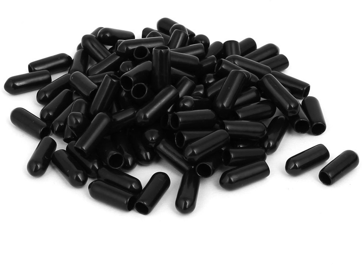 sourcingmap binnendiameter rubberen slang met schroefdop, 5 mm, 100 stuks