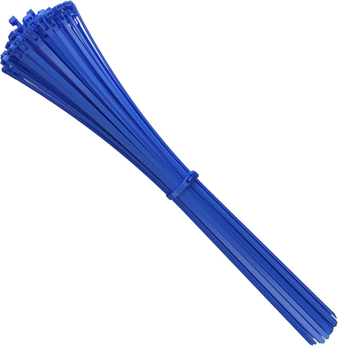 Kabelbinders Extra Lang - 540 mm x 7.6 mm - Herbruikbaar Tie Wraps 540mm lang - Hoge kwaliteit Premium Nylon Losneembaar Tie Wraps Blauw - 100 stuks