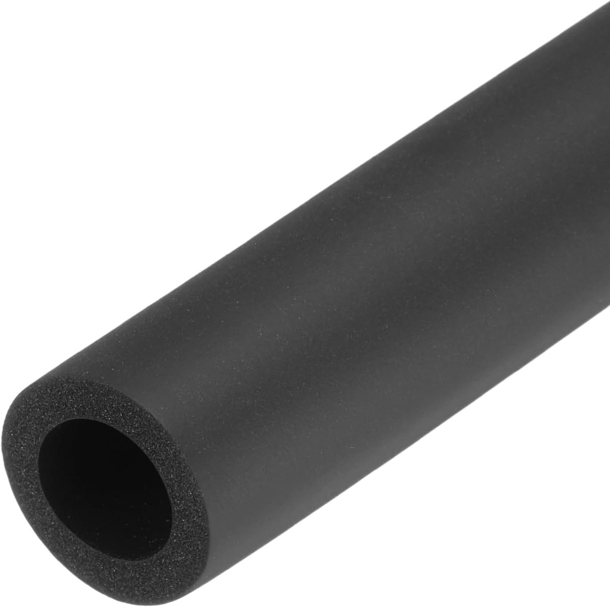 45,7 cm leidingisolatie schuimstof, diameter 16 mm isolatiedikte 5 mm verwarmingsleidingbekleding voor fitnessapparatuur, buizen, handgrepen (Zwart)