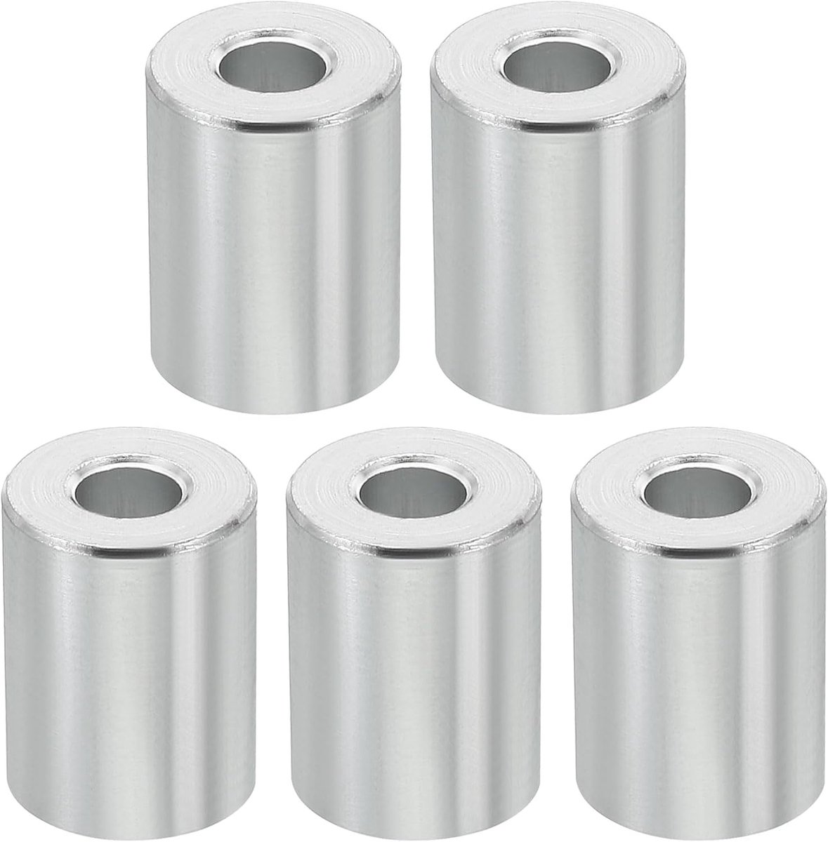 M6 Aluminium Spacers, 5 Stks Metalen Spacer Aluminium 6.2mm ID x 15mm OD x 20mm L Aluminium Spacer Schroef Standoff Ronde voor 1/4 "of M6 Schroefbouten