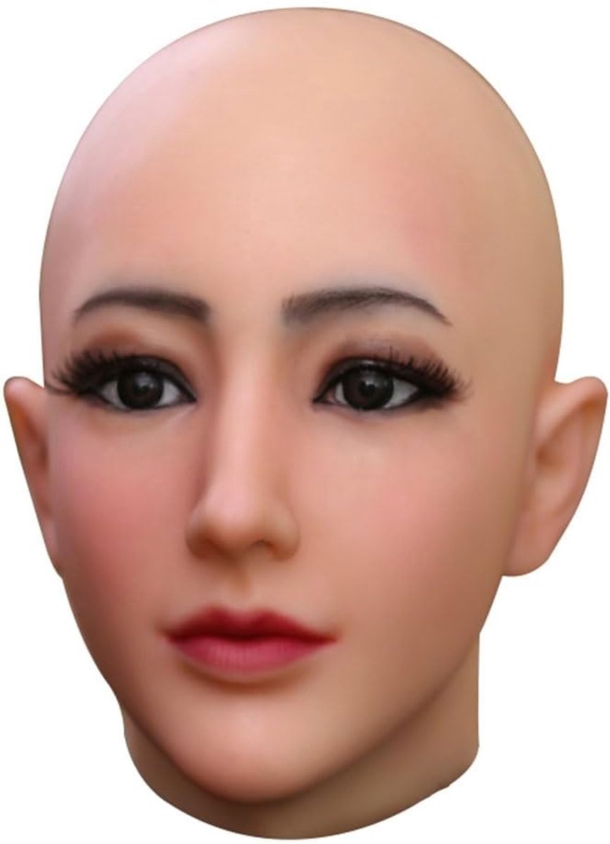 siliconen masker met Halloween-gezichtsmasker voor crossdressing cosplay