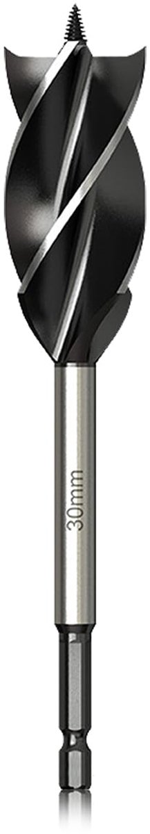 Professionele Houtboren 30mm x 165mm Zelfvoedende Spiraal Houtboor bits 1/4 Inch Zeskantschacht Houtbewerking Boren
