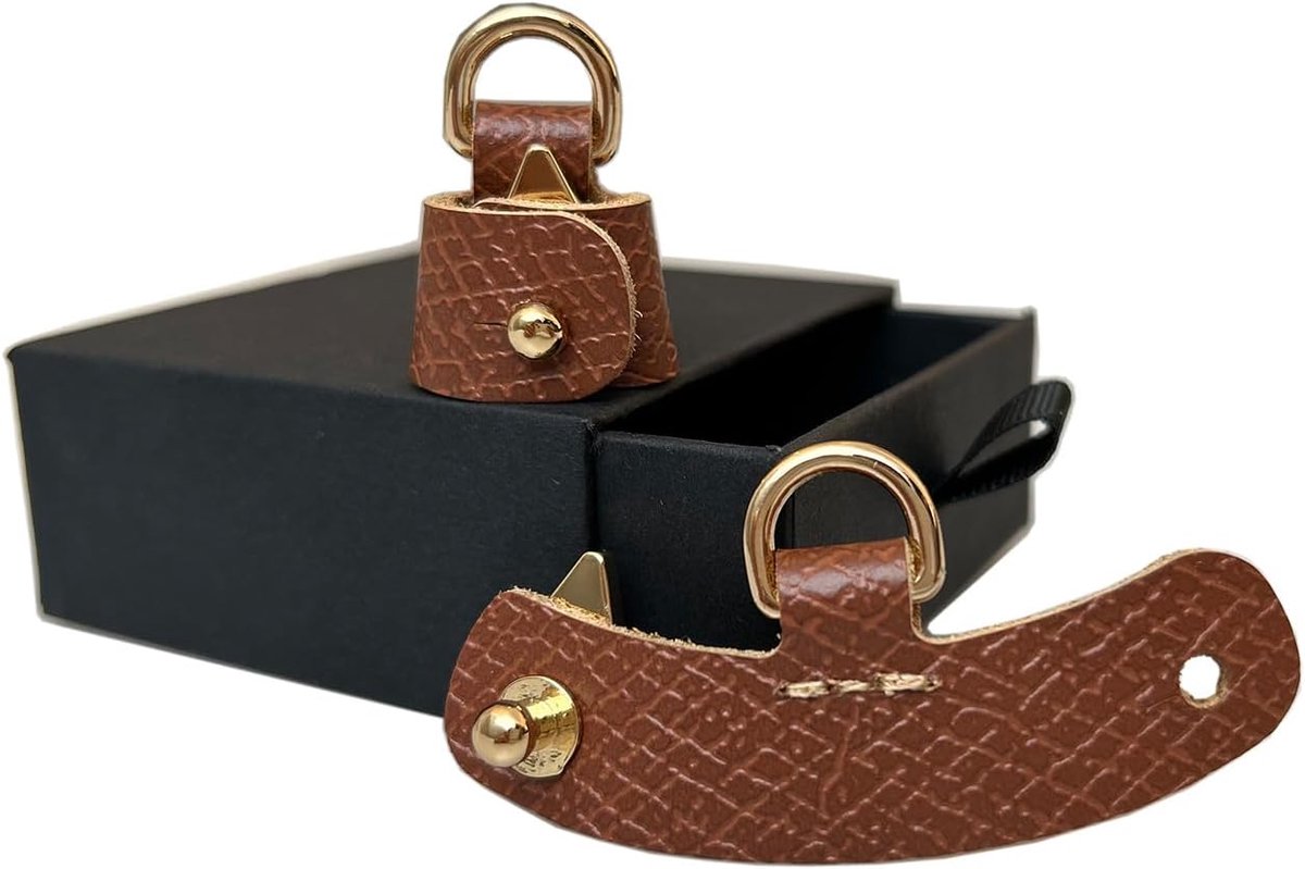 ombouwset compatibel met Longchamp LP Pouches, schouderbandverbinder en crossbody-kit, goud
