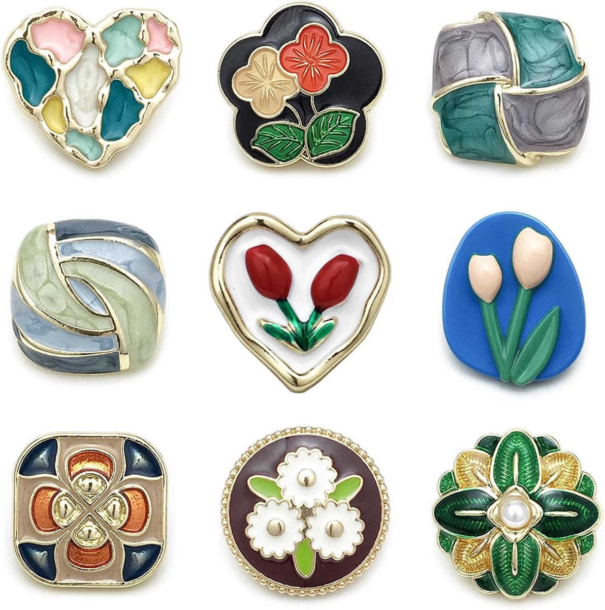 Knopen Met Hart Kristallen en Ronde Kunstparels Voor DIY Ambachten, Sieraden Maken en Bruiloft Decoratie