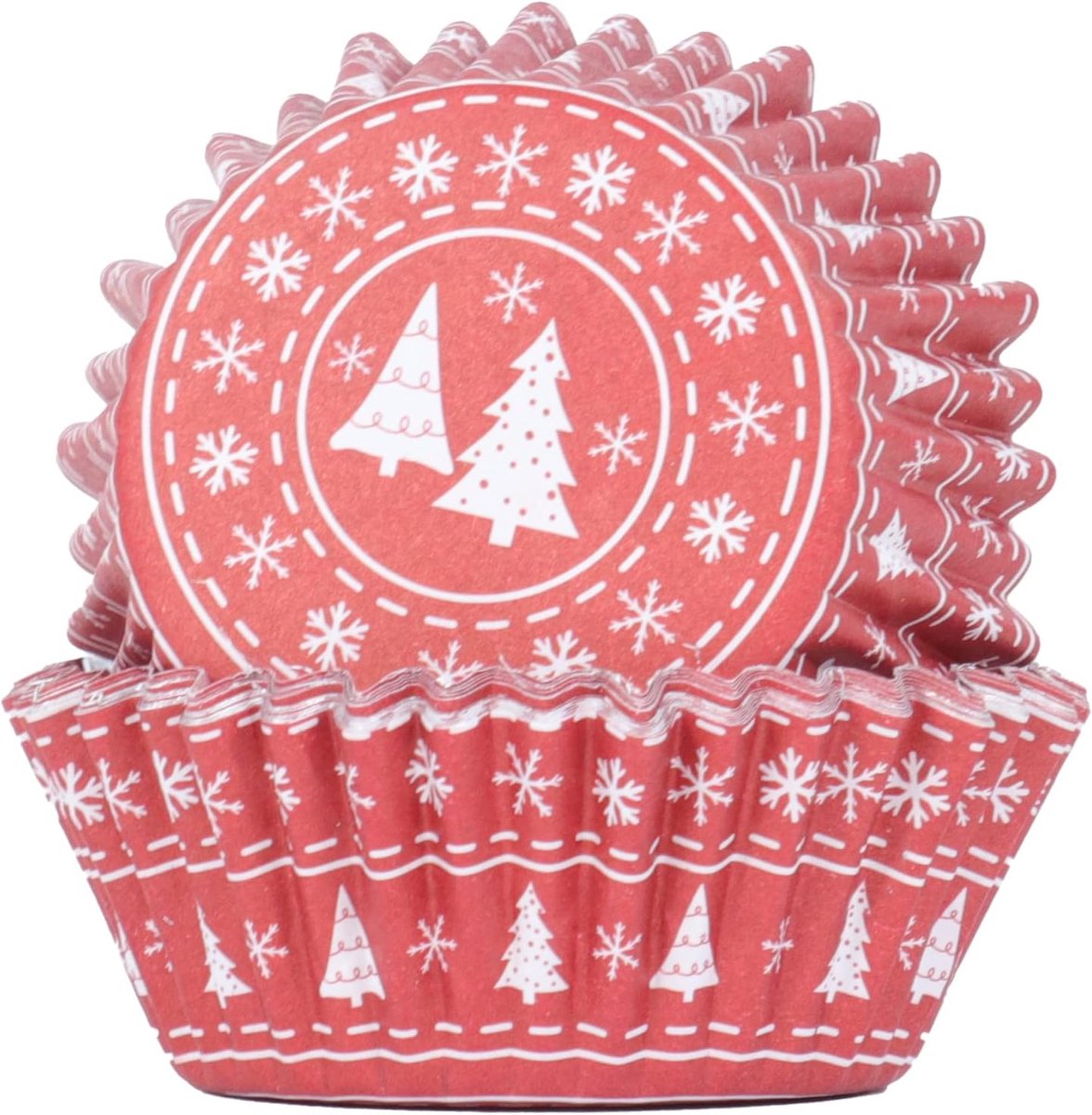 Folie gevoerde cupcake koffers - Jumper, Pack van 30