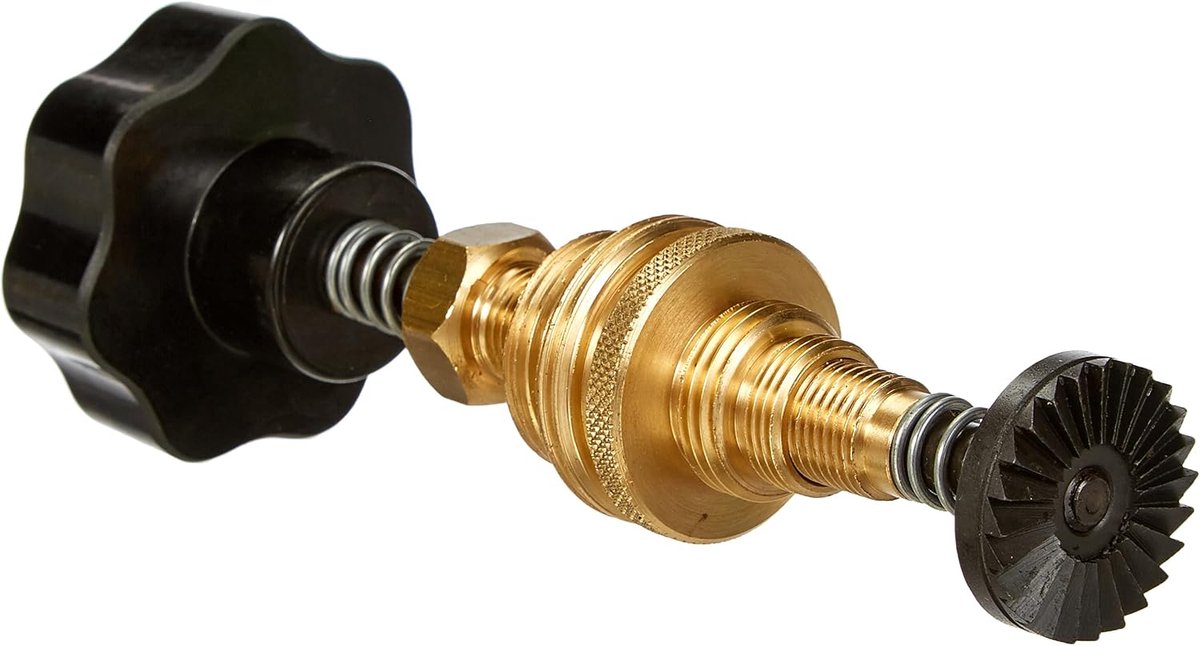 Professionele ventielzitfreesset voor 3/8", 1/2", 3/4' en 1", zwart/messing (1 set)