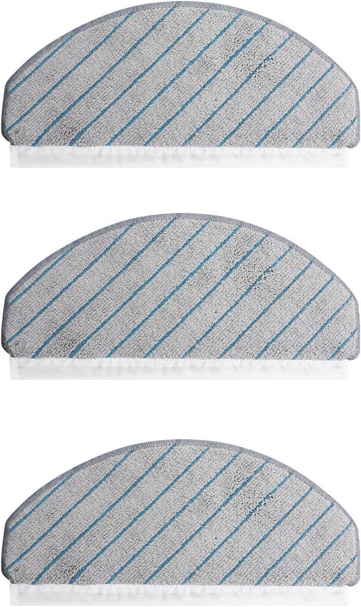 3-pack dweildoeken accessoires voor ECOVACS DEEBOT T10/T10 PLUS stofzuigeronderdelen: dweildoek, vegeraccessoire, stofzak, randborstel, filterkern, doek