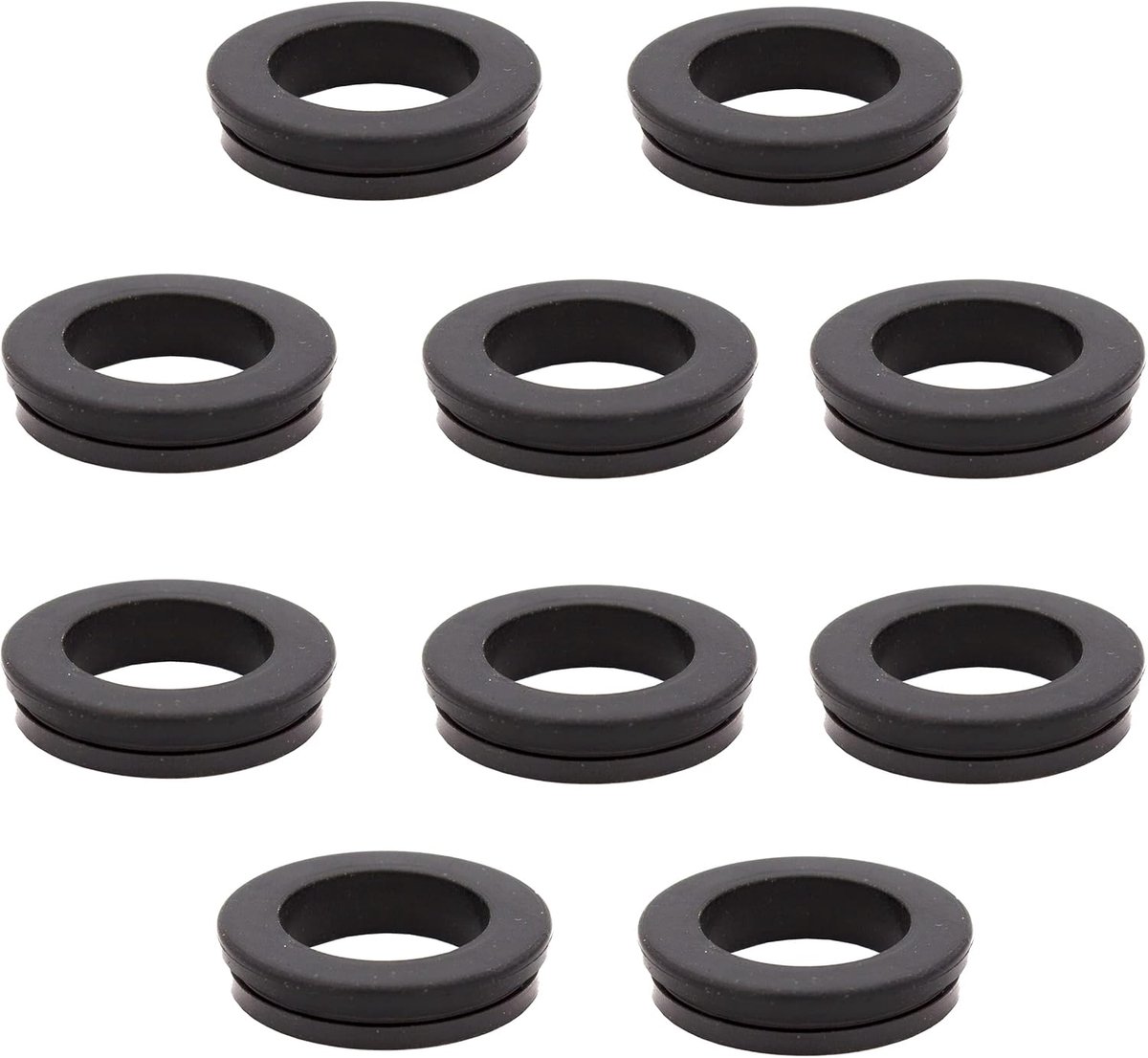Zuig- en hogedrukkoppelingen vervangende afdichting 13576, 10 stuks, rubber, zwart, systeem Geka