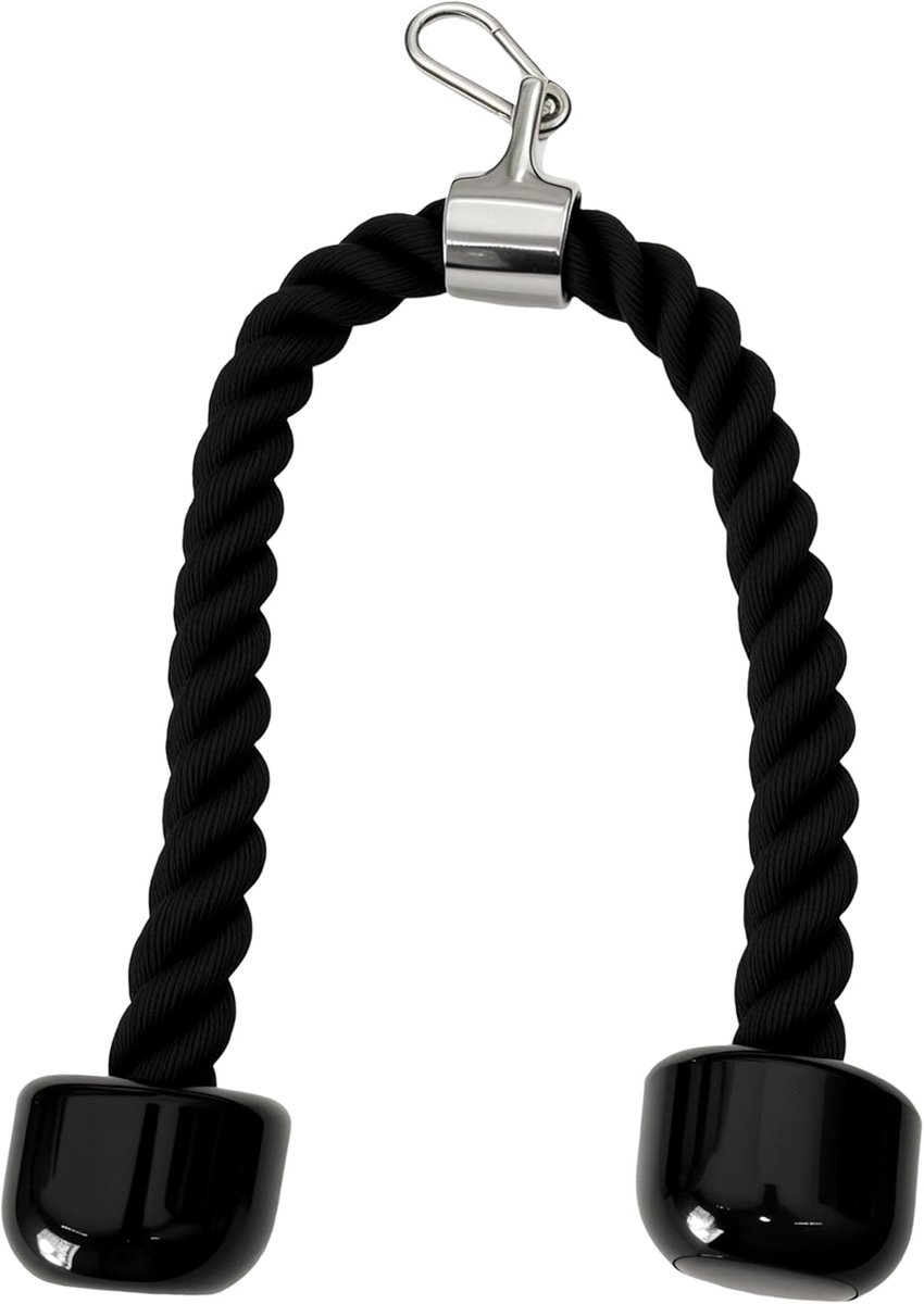 Touw Kabel Bevestigingen Kabel Machine Accessoires voor Thuis Gym, 27 Inch Triceps Touw Voor Katrol Systeem Bevestiging, LAT Pull Down, Kabel Machine Bijlagen, Gewicht Fitness
