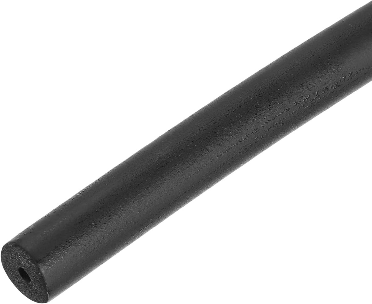 Buisisolatie schuim, diameter 3mm isolatiedikte 4.5mm verwarmingsbuisbekleding voor fitnessapparatuur, buizen, handgrepen (Zwart)