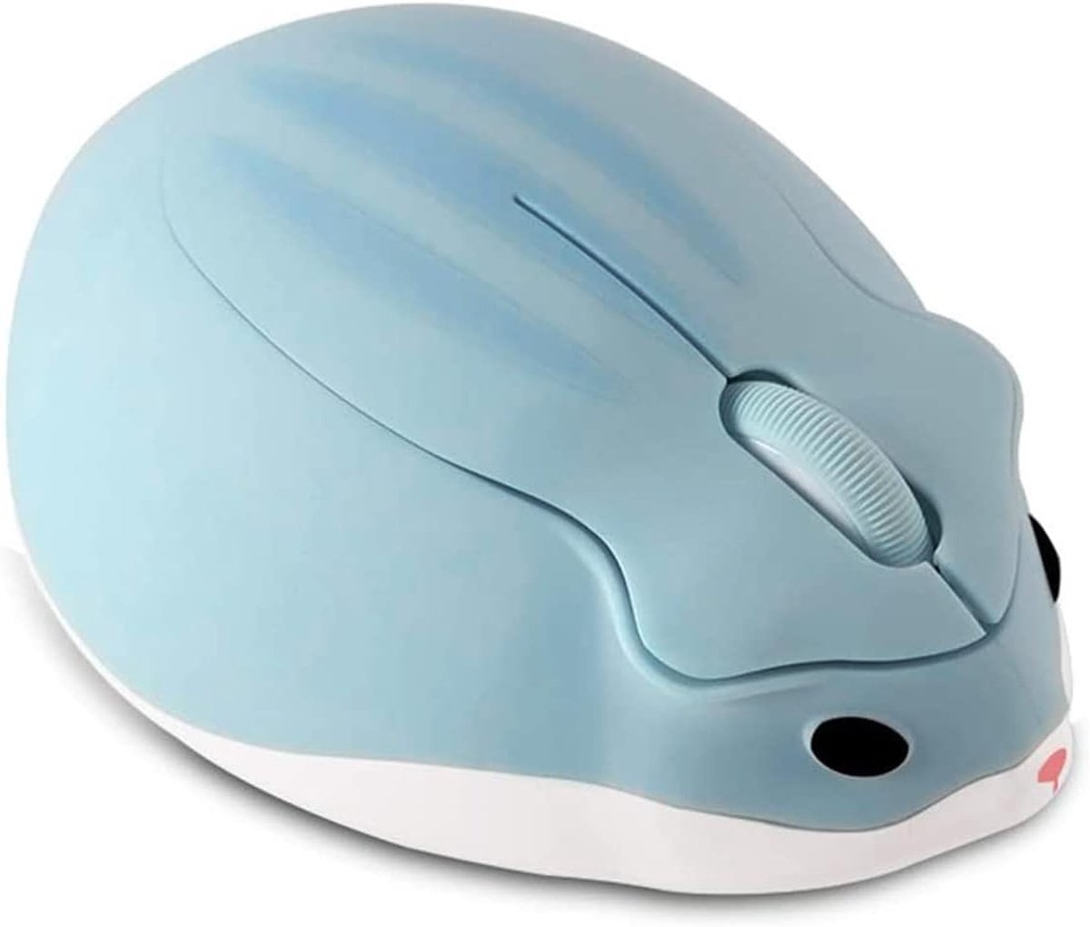 SHOW Leuke draadloze muis hamster vorm muis (blauw)