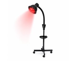 Luxyor - Redlight 160 - Infraroodlamp 275W - Zwart - Infraroodtherapie - Roodlichtlamp - Roodlicht Therapie Lamp Op Wielen - Warmtelamp