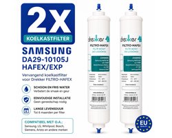 2 x vervanging voor Samsung DA29-10105J HAFEX/EXP Koelkastfilter - vervanging Drekker FILTRO-HAFEX,filtermodellen: da29-10105j, HAFEX-EXP, BL9808, 5231JA2010B, DD7098