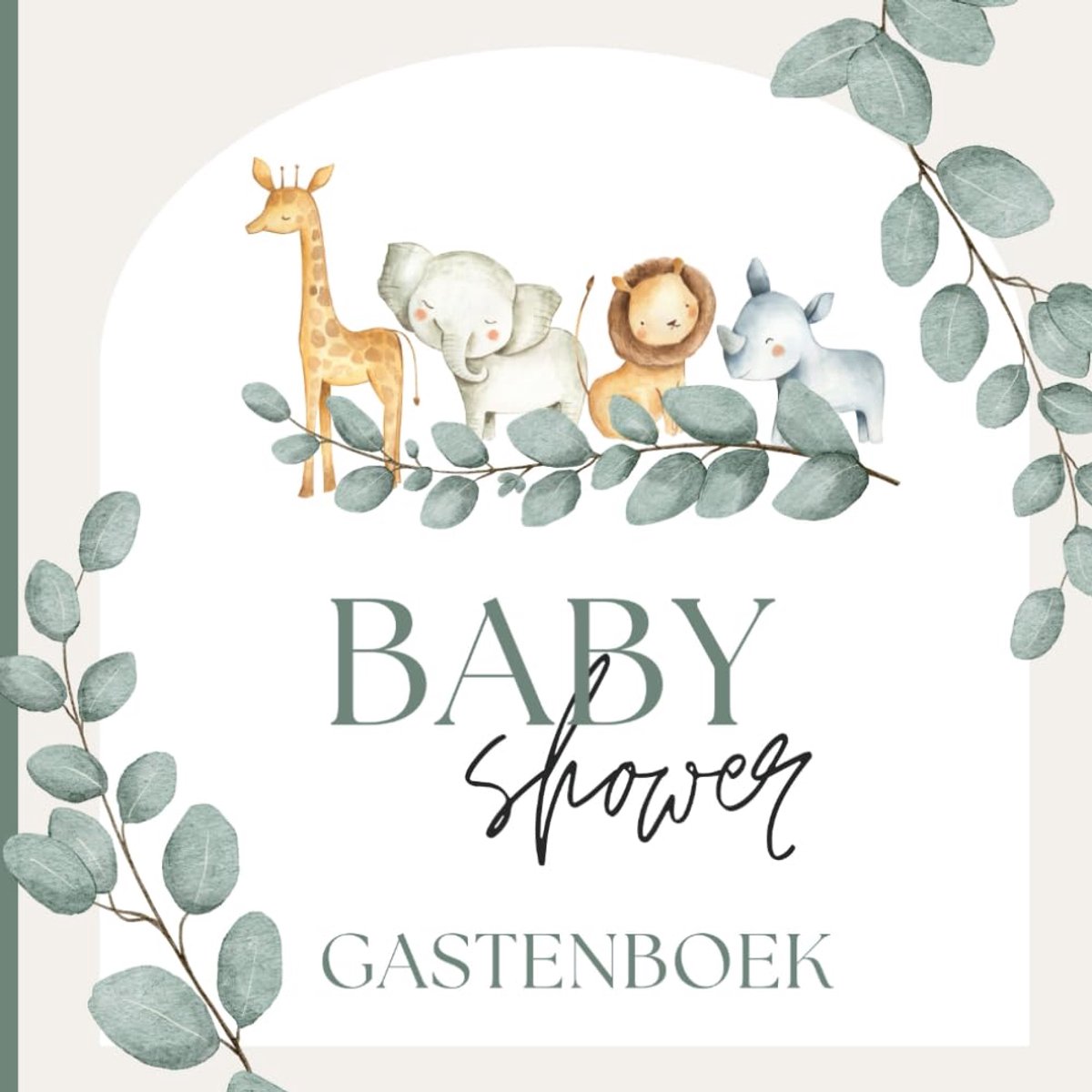 Baby Shower Gastenboek voor 50 gasten - Boho Chique - Ruimte voor boodschappen en wensen - Maak herinneringen - ShopVlot