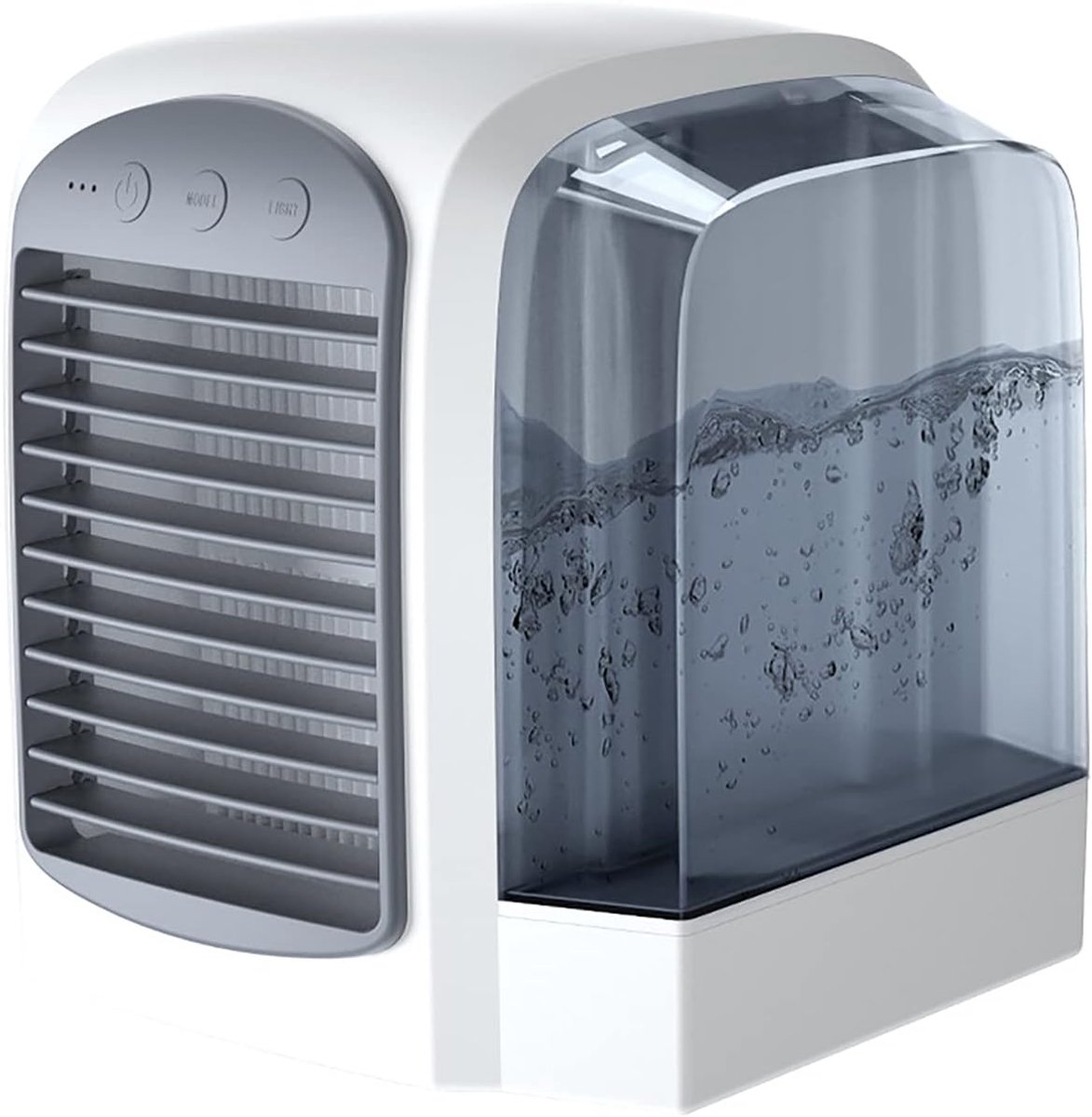 SnelShoppen - Draagbare Airconditioner, Mini Airco en Luchtbevochtiger met USB, 3-in-1 met 3 Snelheden, Geschikt voor Thuis, Studentenkamer, Buiten, G