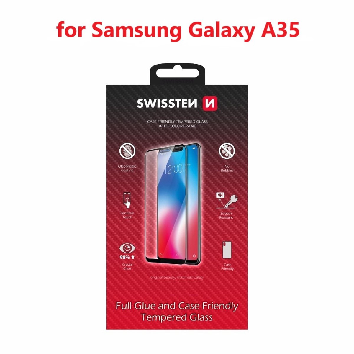 Samsung SM-A155F Galaxy A15 4G/SM-A156B Galaxy A15 5G Tempered Glass - Tempered Glass - 54501847 - Full Glue - Black