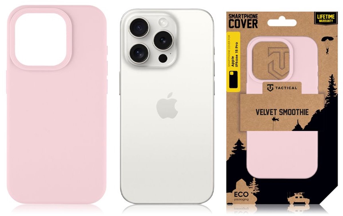 Tactical Smoothie hoesje - Geschikt voor iPhone 15 Pro - Pink Panther