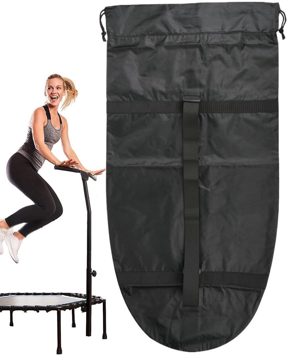 Opvouwbare Trampoline Tas - Reisorganisator Sportuitrusting - Opbergen Sportspullen - Antikras Oxford-doek - 93x45 cm - Zwart