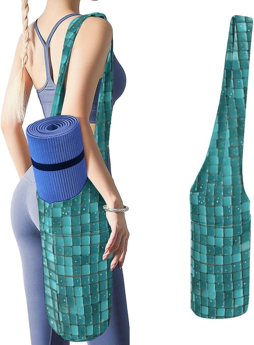 Yoga Mat Tas - Mat Carrier Tote - Sporten en Reizen - Brede Riem - 50x40x18cm - Wit