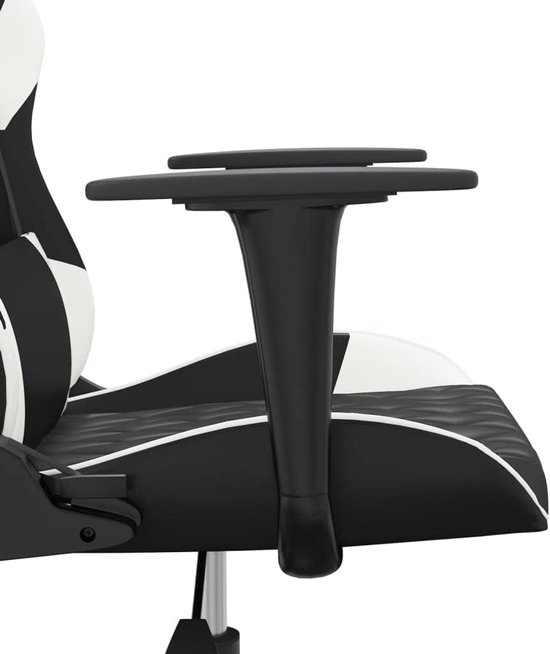 Gaming Stoel - Gamestoel Fa Leren - Comfortabel Spelen - Met Massagefunctie - 64 x 60 x 127 cm — afbeelding 3