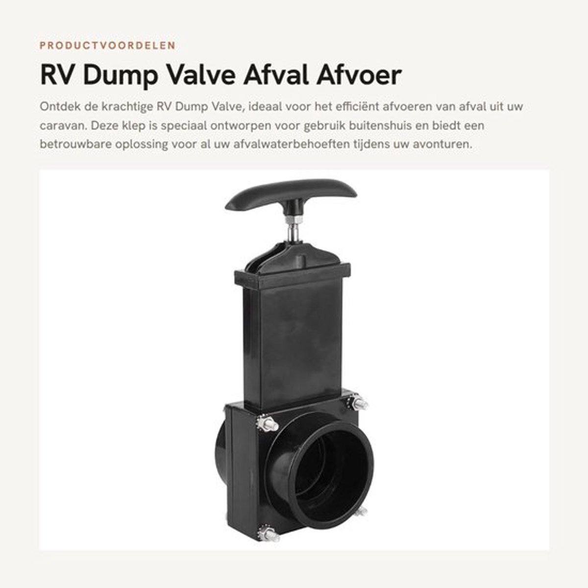 Afvoerklep 50mm - Hoogwaardig ABS - Corrosiebestendig - Lichtgewicht - Eenvoudig te instal