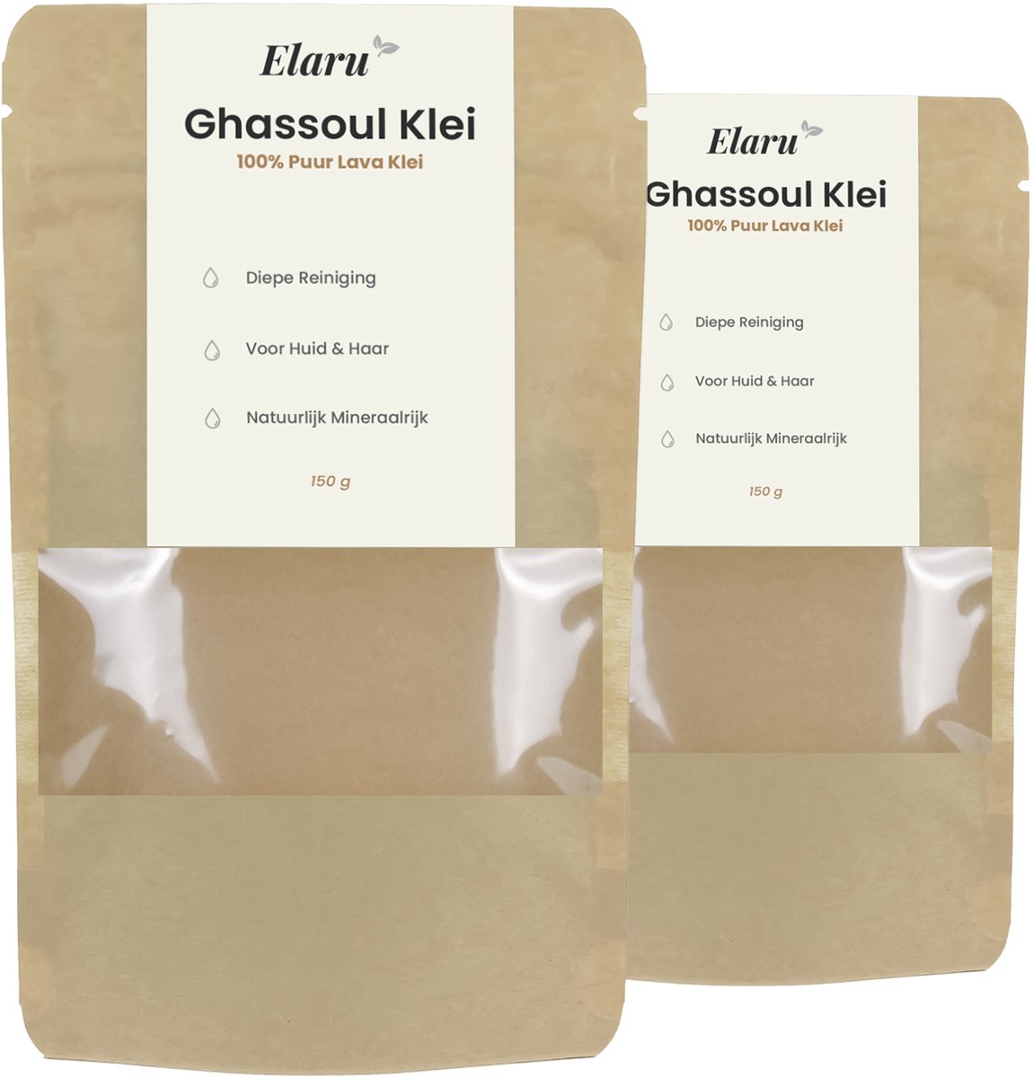 Ghassoul Klei 300 g - 100% Puur - Rhassoul Klei - Gezichtsmasker, Haarmasker en Lichaamsverzorging