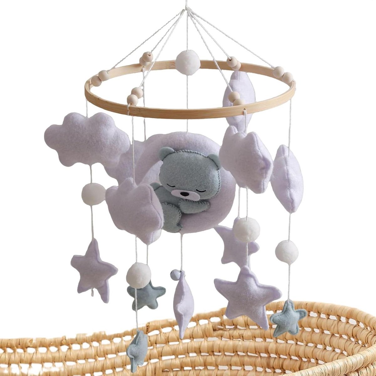 Wieg Mobiel - Baby Mobiel Speelgoed - Babykamer Decoratie - Draagbaar en Veelzijdig - 45x23x23cm - Enkel kenmerk
